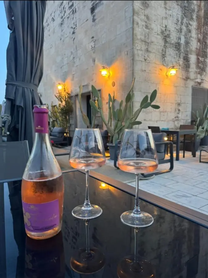 Aperitivo sul rooftop privato di Apollo Theater Palace Lecce